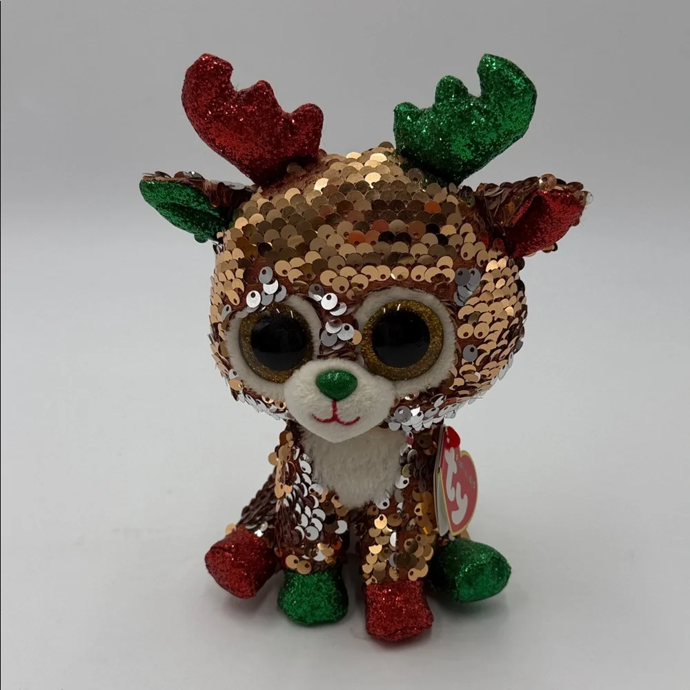 Ty Beanie Collection Adorable Reindeer Plush Toy Set
